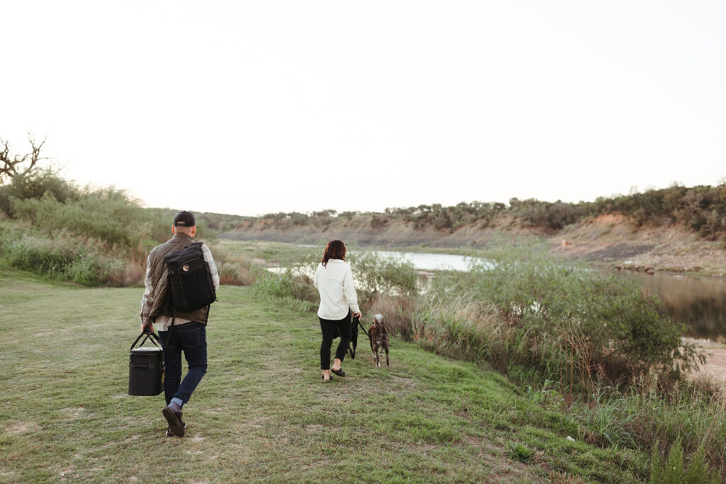 couple elopes at Inks Lake in Texas